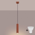BRILAGI - LED luster na sajli CRESTO 1xGU10/10W/230V narančasta