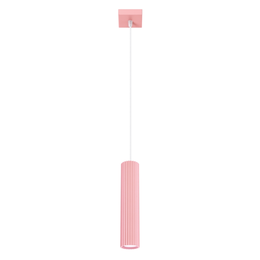 Brilagi - LED luster na sajli CRESTO 1xGU10/10W/230V ružičasta