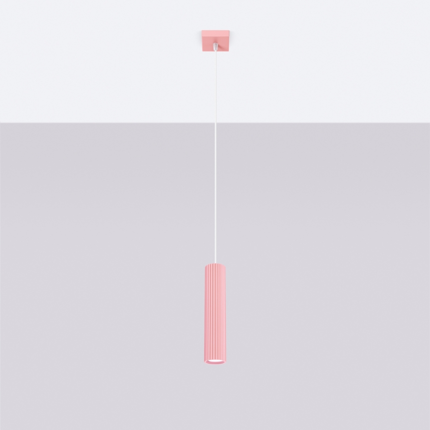Brilagi - LED luster na sajli CRESTO 1xGU10/10W/230V ružičasta