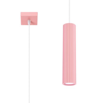 Brilagi - LED luster na sajli CRESTO 1xGU10/10W/230V ružičasta