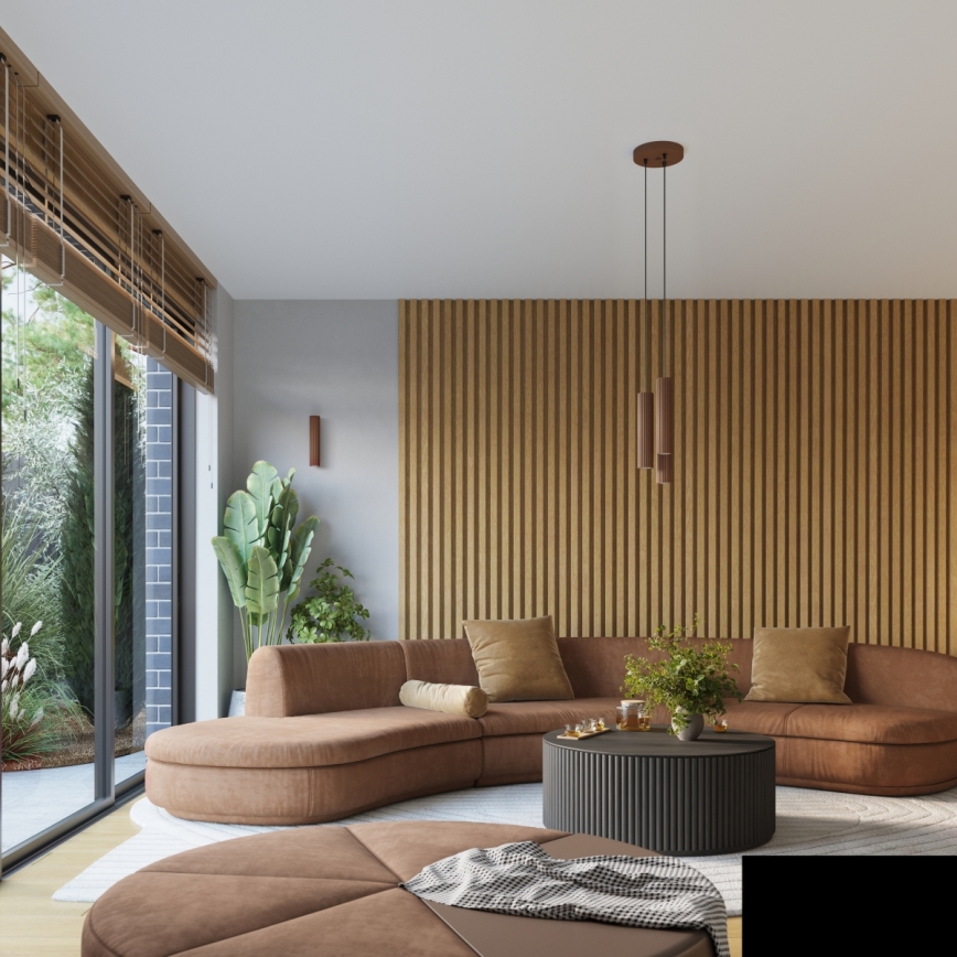 Brilagi - LED luster na sajli CRESTO 1xGU10/10W/230V smeđa