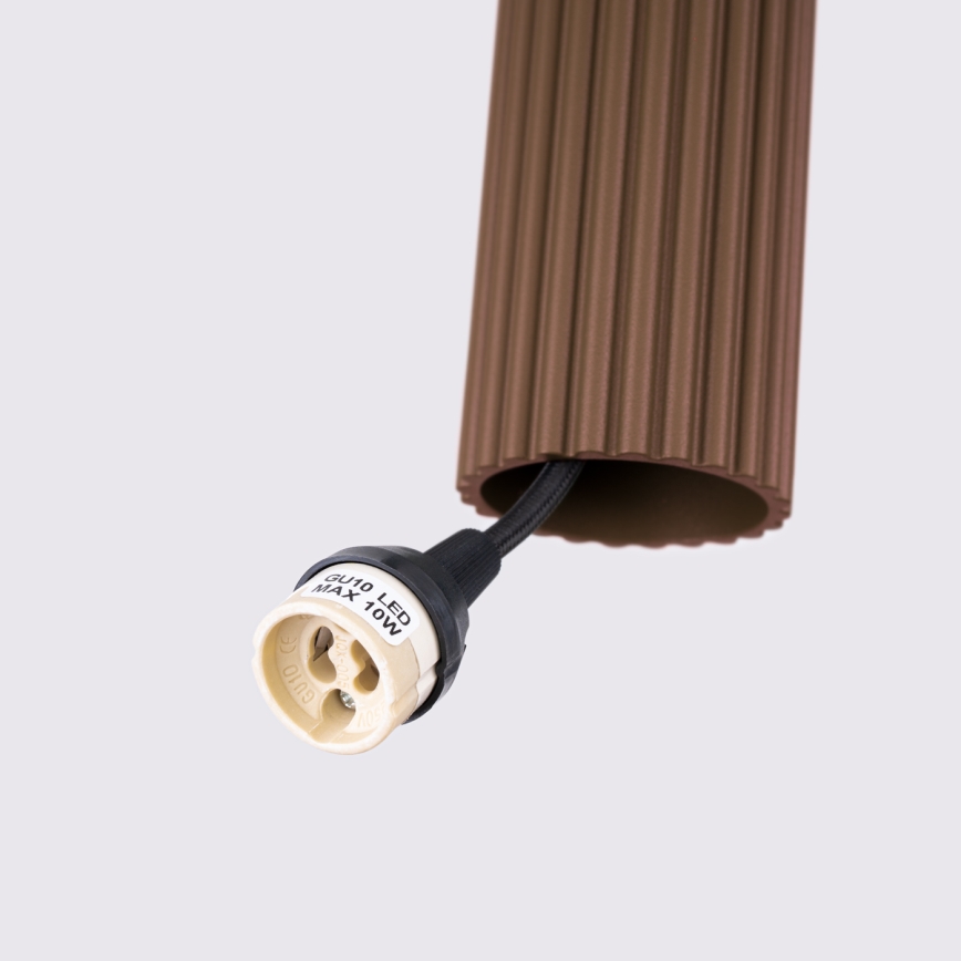 Brilagi - LED luster na sajli CRESTO 1xGU10/10W/230V smeđa