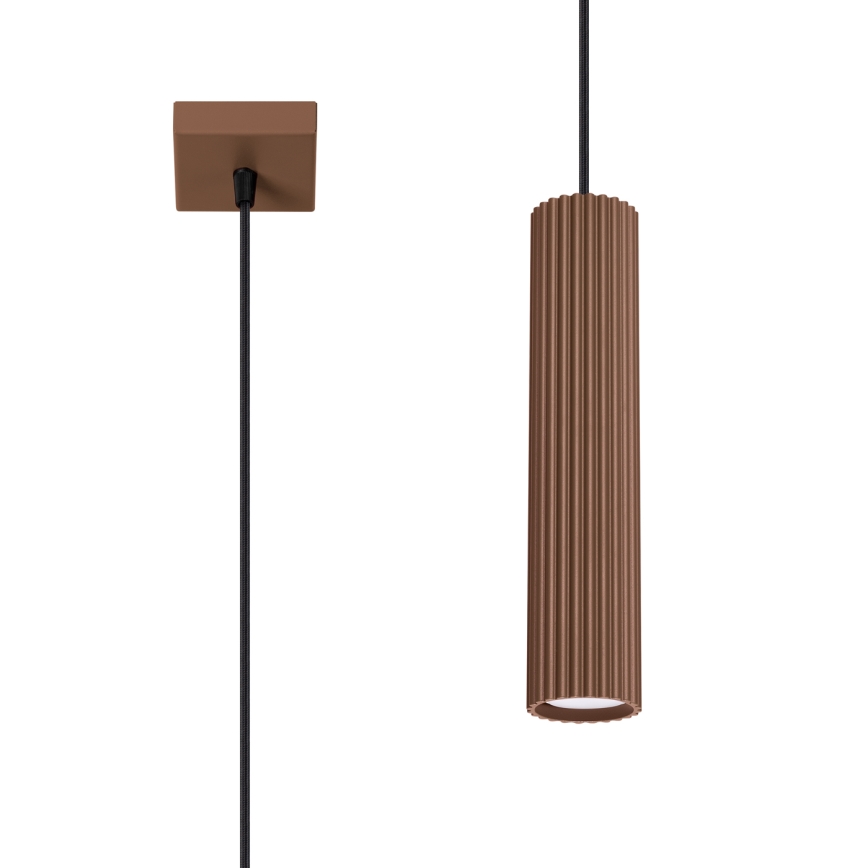 Brilagi - LED luster na sajli CRESTO 1xGU10/10W/230V smeđa