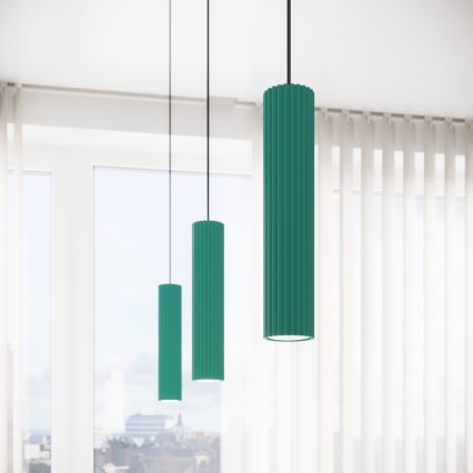 Brilagi - LED luster na sajli CRESTO 1xGU10/10W/230V tirkizna