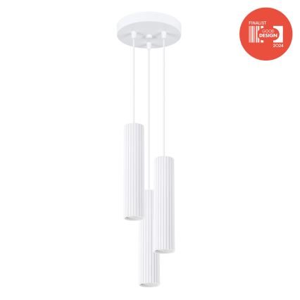 Brilagi - LED luster na sajli CRESTO 3xGU10/10W/230V bijela