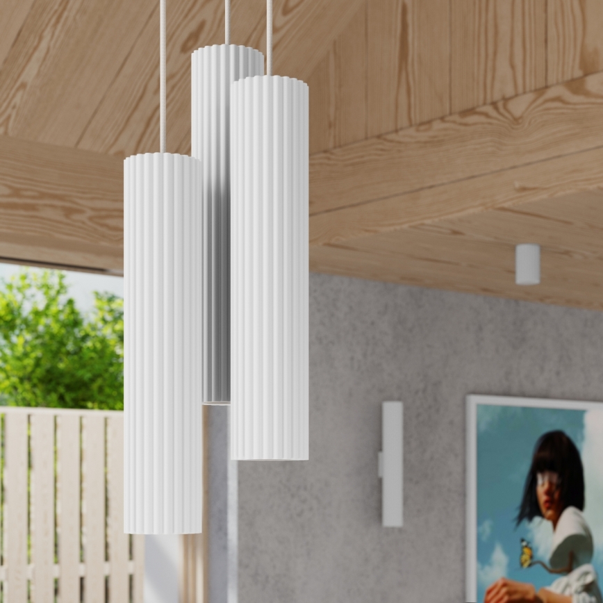 Brilagi - LED luster na sajli CRESTO 3xGU10/10W/230V bijela