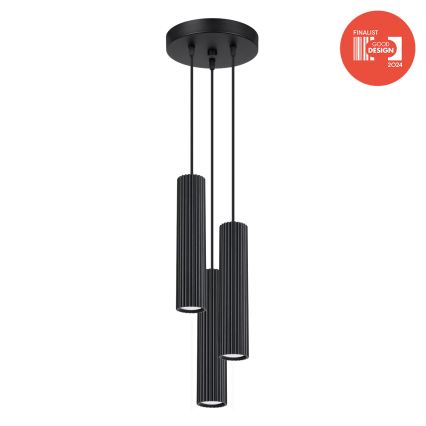 Brilagi - LED luster na sajli CRESTO 3xGU10/10W/230V crni