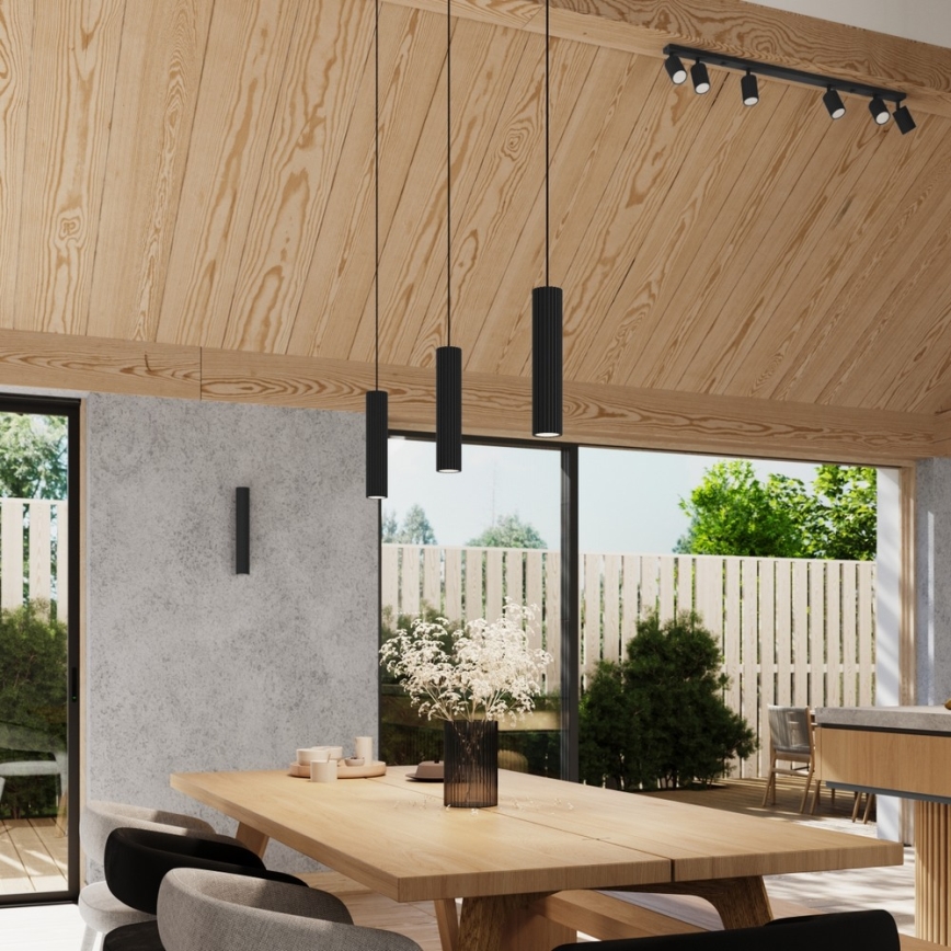 Brilagi - LED luster na sajli CRESTO 3xGU10/10W/230V crni