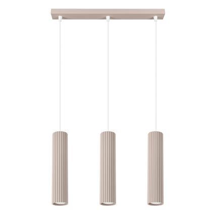 Brilagi - LED luster na sajli CRESTO 3xGU10/10W/230V taupe