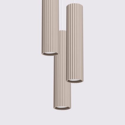 Brilagi - LED luster na sajli CRESTO 3xGU10/10W/230V taupe