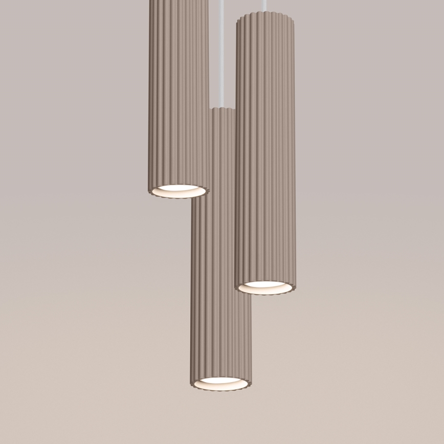 Brilagi - LED luster na sajli CRESTO 3xGU10/10W/230V taupe