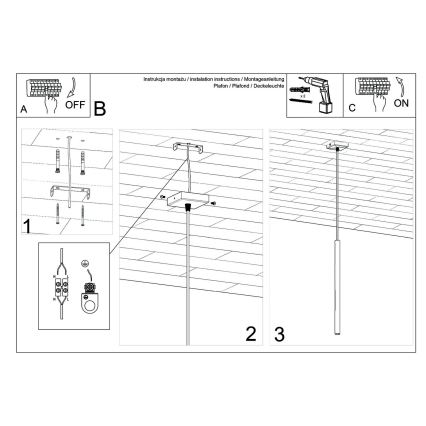 Brilagi -  LED Luster na sajli DRIFA 1xG9/4W/230V bijela