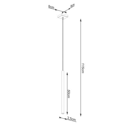 Brilagi - LED Luster na sajli DRIFA 1xG9/4W/230V zlatna