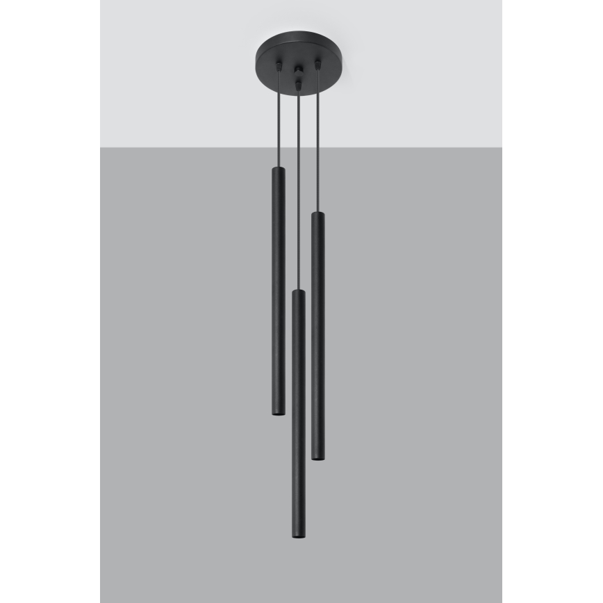 Brilagi -  LED Luster na sajli DRIFA 3xG9/4W/230V crna