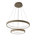 BRILAGI - LED luster na sajli FALCON SLIM LED/68W/230V 3000-6500K Ø 50 cm bež, s mogućnošću prigušivanja + daljinski upravljač