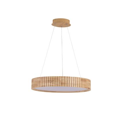 Brilagi - LED luster na sajli FALCON WOOD MODERN LED/30W/230V 3000/4000/6000K, Ø 45 cm, drveni