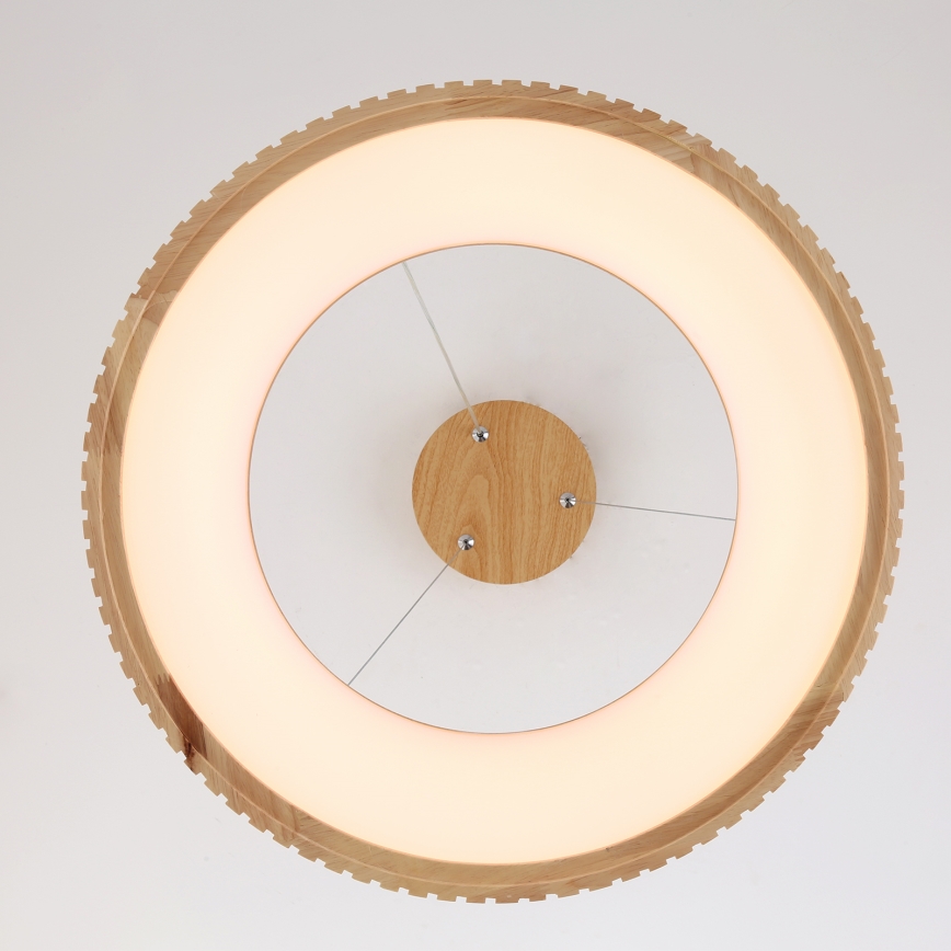 Brilagi - LED luster na sajli FALCON WOOD MODERN LED/30W/230V 3000/4000/6000K, Ø 45 cm, drveni