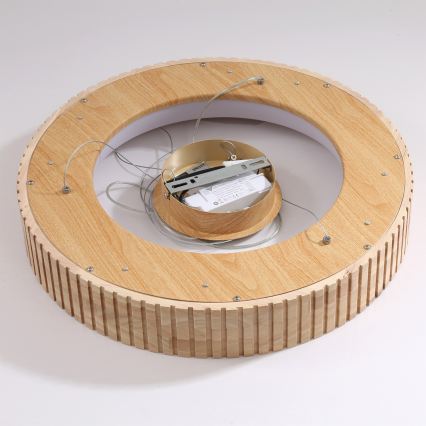 Brilagi - LED luster na sajli FALCON WOOD MODERN LED/30W/230V 3000/4000/6000K, Ø 45 cm, drveni