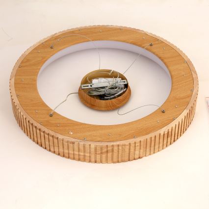 Brilagi - LED luster na sajli FALCON WOOD MODERN LED/40W/230V 3000/4000/6000K promjer 60 cm drveni