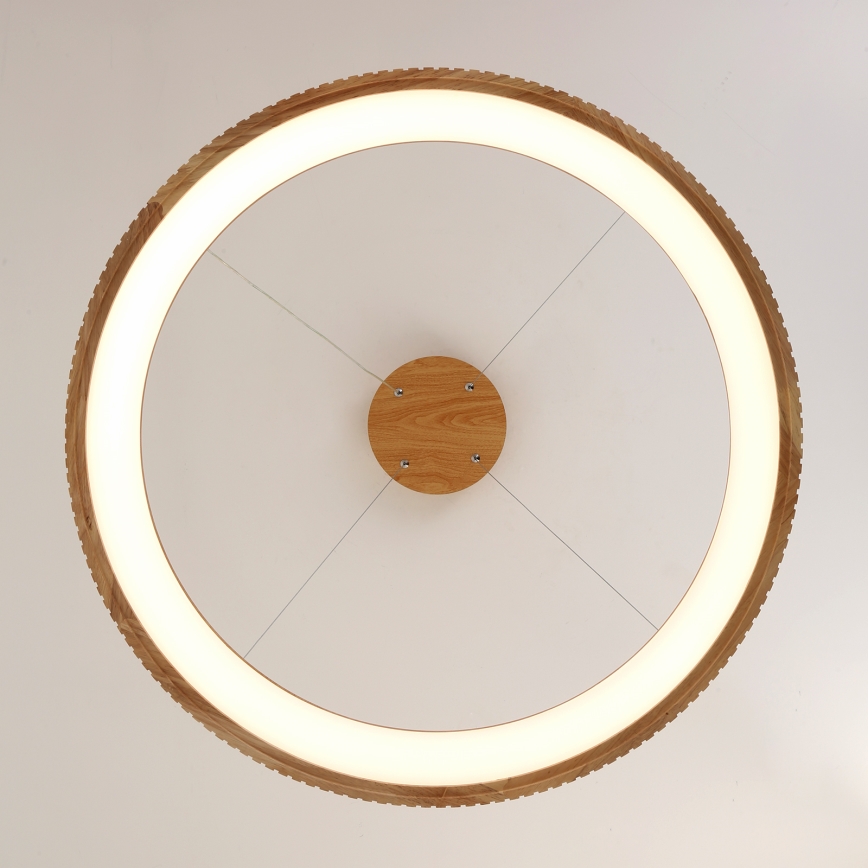 Brilagi - LED luster na sajli FALCON WOOD MODERN LED/60W/230V 3000/4000/6000K Ø 80 cm drvo