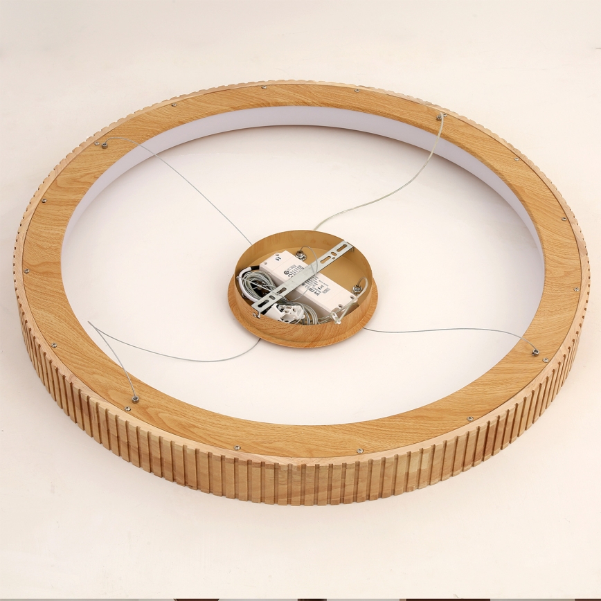 Brilagi - LED luster na sajli FALCON WOOD MODERN LED/60W/230V 3000/4000/6000K Ø 80 cm drvo