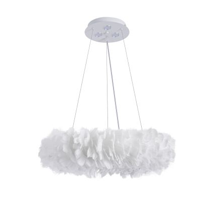 BRILAGI - LED luster na sajli FEATHER 3xE27/40W/230V + 3xLED/3W Ø 50 cm bijela
