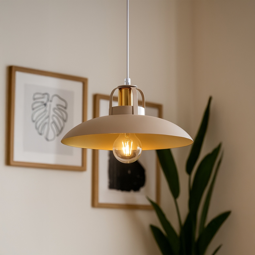 Brilagi - LED Luster na sajli FLAMENGO 1xE27/60W/230V bež