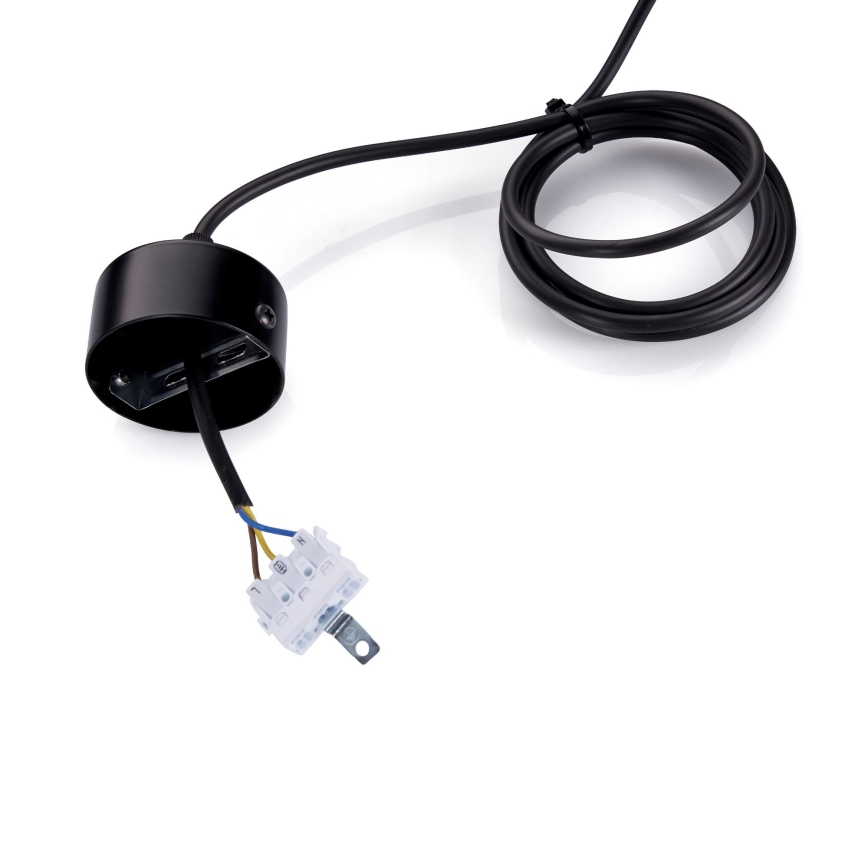 BRILAGI - LED luster na sajli GARDALINE LED/100W/230V 120 cm hrast/crna