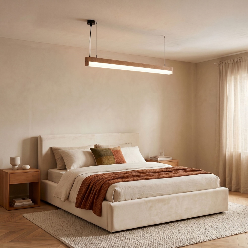 BRILAGI - LED luster na sajli GARDALINE LED/100W/230V hrast