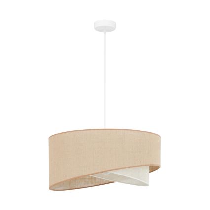 Brilagi - LED Luster na sajli LYRA 1xE27/15W/230V bež/krem