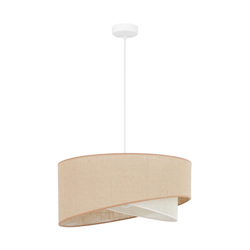 Brilagi - LED Luster na sajli LYRA 1xE27/15W/230V bež/krem