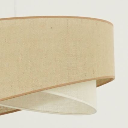 Brilagi - LED Luster na sajli LYRA 1xE27/15W/230V bež/krem