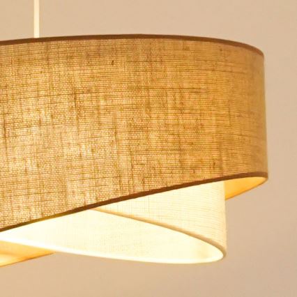 Brilagi - LED Luster na sajli LYRA 1xE27/15W/230V bež/krem