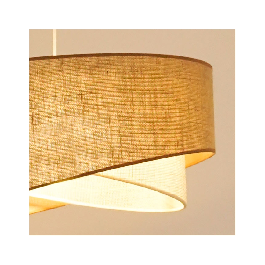 Brilagi - LED Luster na sajli LYRA 1xE27/15W/230V bež/krem