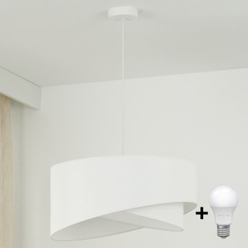 Brilagi - LED Luster na sajli LYRA 1xE27/15W/230V bijela
