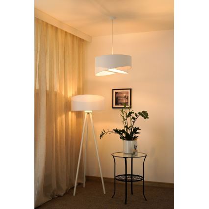 Brilagi - LED Luster na sajli LYRA 1xE27/15W/230V bijela