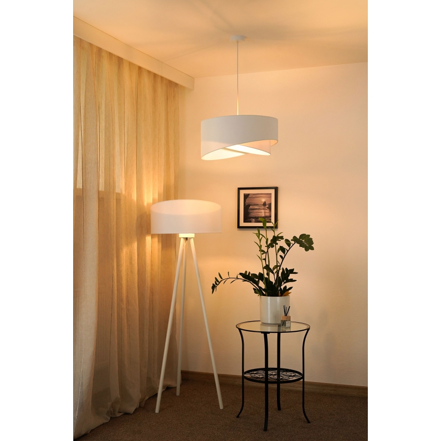 Brilagi - LED Luster na sajli LYRA 1xE27/15W/230V bijela