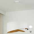Brilagi - LED Luster na sajli LYRA 1xE27/15W/230V bijela/zlatna