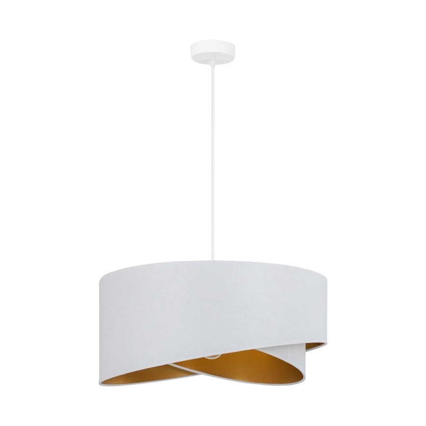 Brilagi - LED Luster na sajli LYRA 1xE27/15W/230V bijela/zlatna