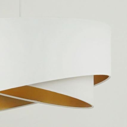 Brilagi - LED Luster na sajli LYRA 1xE27/15W/230V bijela/zlatna