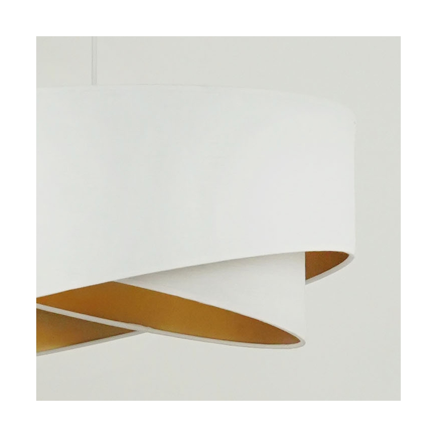 Brilagi - LED Luster na sajli LYRA 1xE27/15W/230V bijela/zlatna