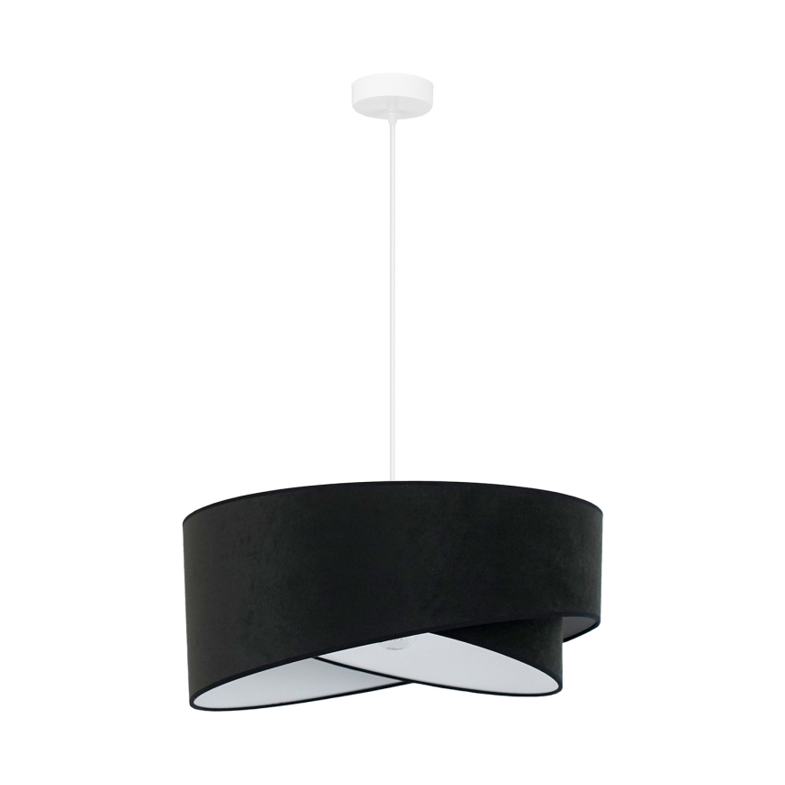 Brilagi - LED Luster na sajli LYRA 1xE27/15W/230V crna/bijela