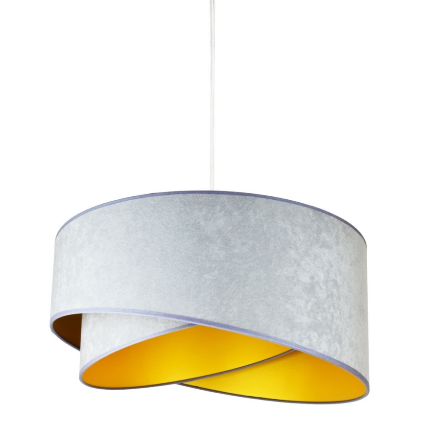 Brilagi - Luster na sajli LYRA 1xE27/60W/230V světle siva