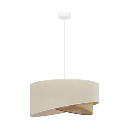 Brilagi - LED Luster na sajli LYRA 1xE27/15W/230V krem/bež
