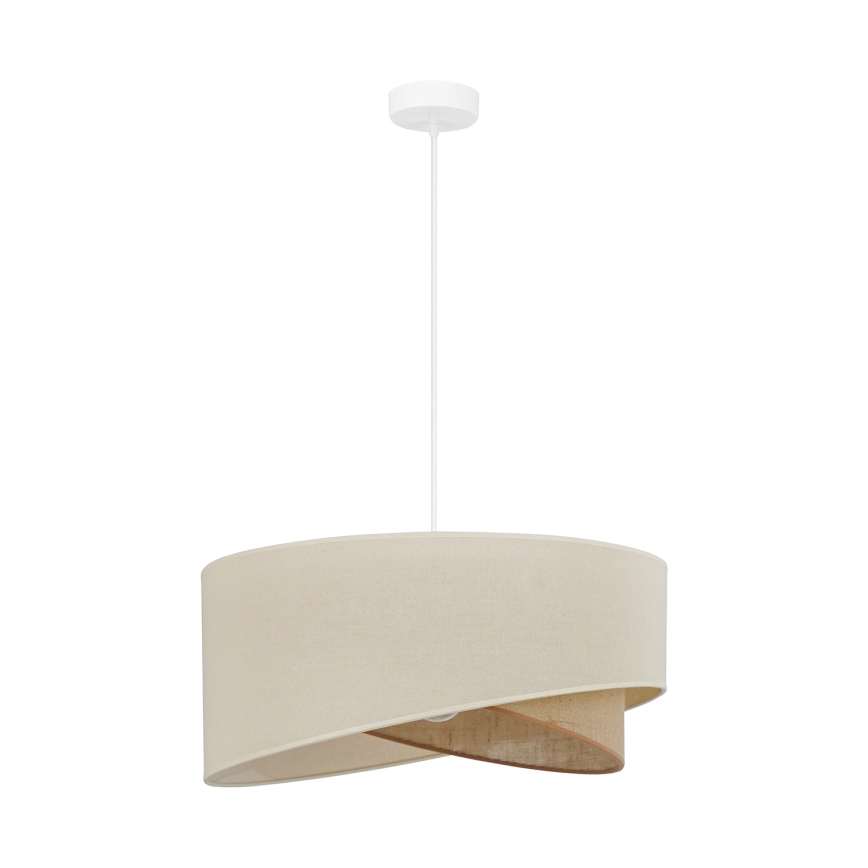 Brilagi - LED Luster na sajli LYRA 1xE27/15W/230V krem/bež