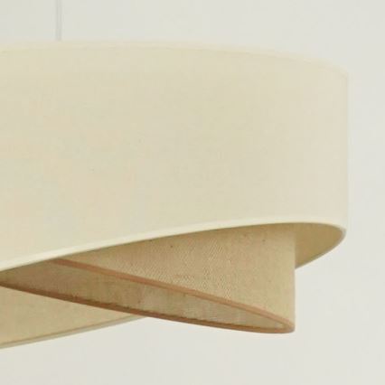 Brilagi - LED Luster na sajli LYRA 1xE27/15W/230V krem/bež
