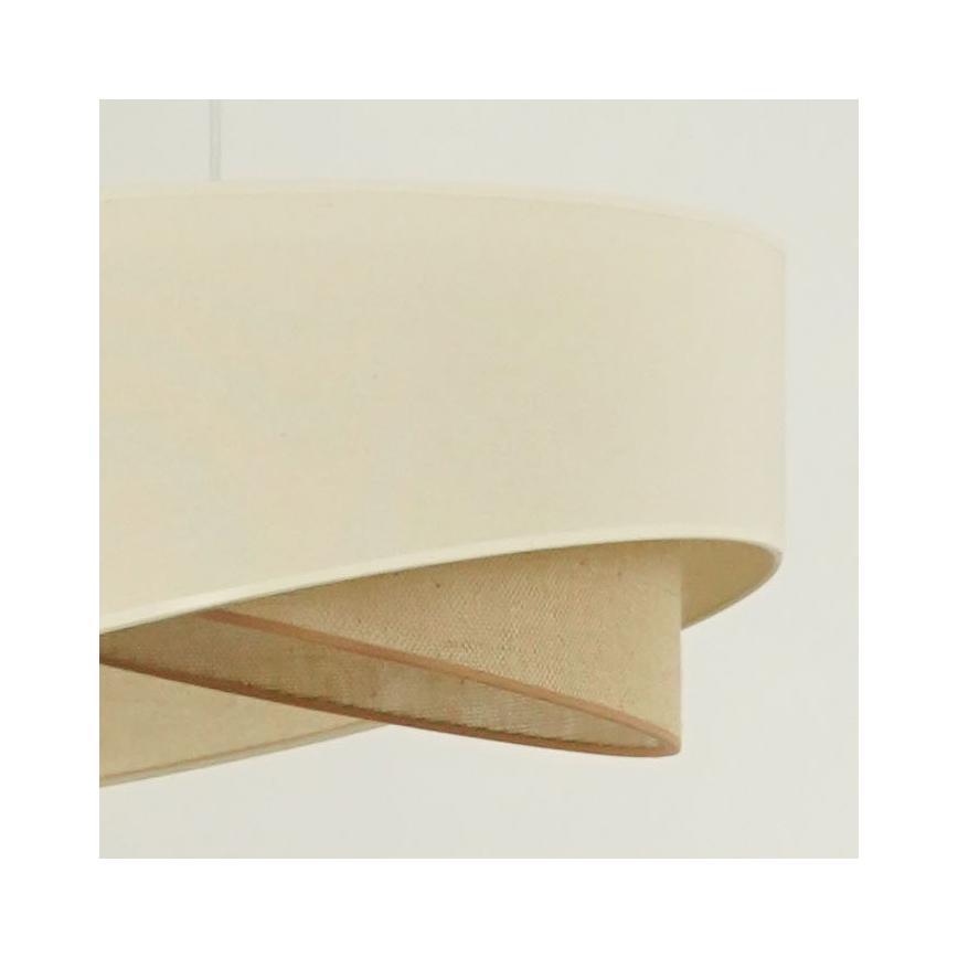 Brilagi - LED Luster na sajli LYRA 1xE27/15W/230V krem/bež