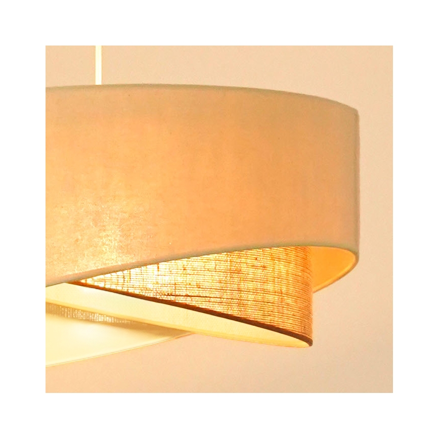 Brilagi - LED Luster na sajli LYRA 1xE27/15W/230V krem/bež