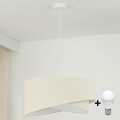 Brilagi - LED Luster na sajli LYRA 1xE27/15W/230V krem/bijela