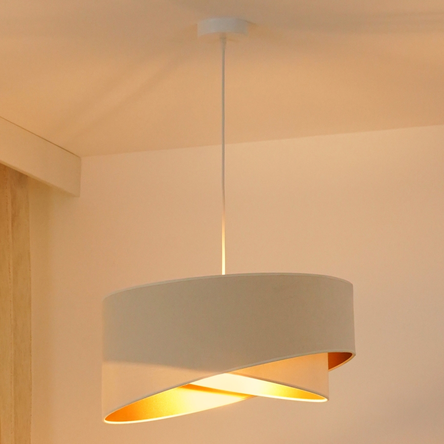 Brilagi - LED Luster na sajli LYRA 1xE27/15W/230V krem/bijela